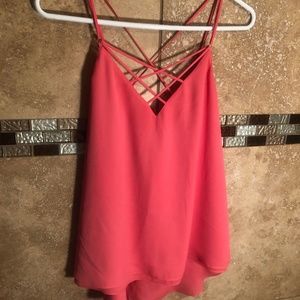 Pink Express Strappy Tank Top